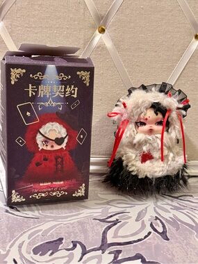 Iris Card Pact Series Blind Box Hanging Plush Pendant-Obsidian Scepter